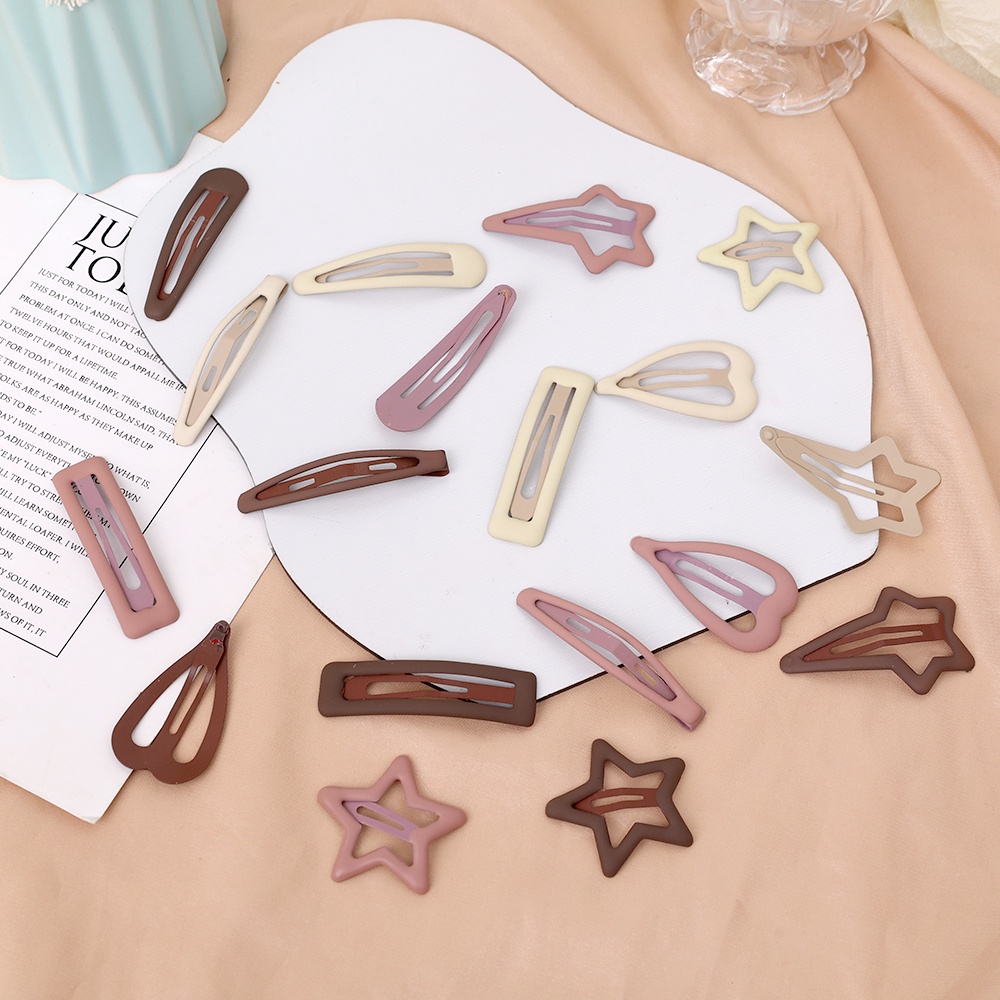 Set 3 Kẹp Tóc Kim Loại Hình Ngôi Sao Năm Cánh Thời Trang Cho Bé Gái