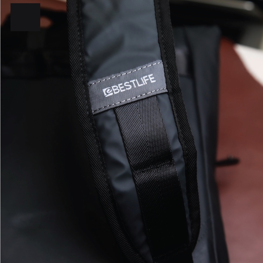 BESTLIFE - Balo thời trang Nam cao cấp - Ngăn laptop 15.6inch - Màu đen - chất liệu kháng nước - Bảo hành 2 năm