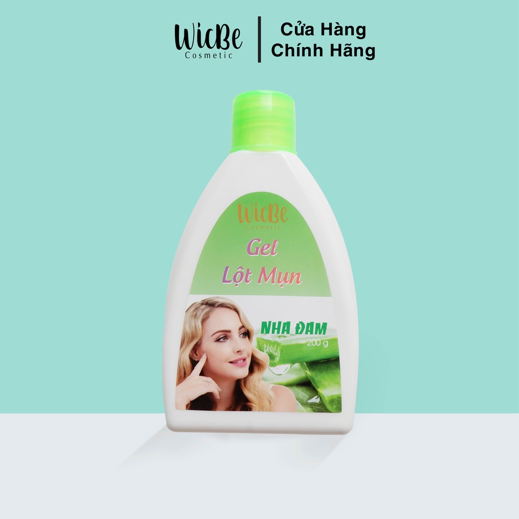 Gel lột mụn đầu đen, mụn cám nha đam Wicbe 200g - gel hút mụn Wicbe