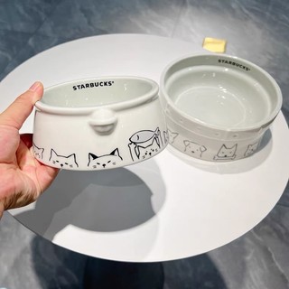 (sẵn) Bát ăn thú cưng Starbucks dễ thương