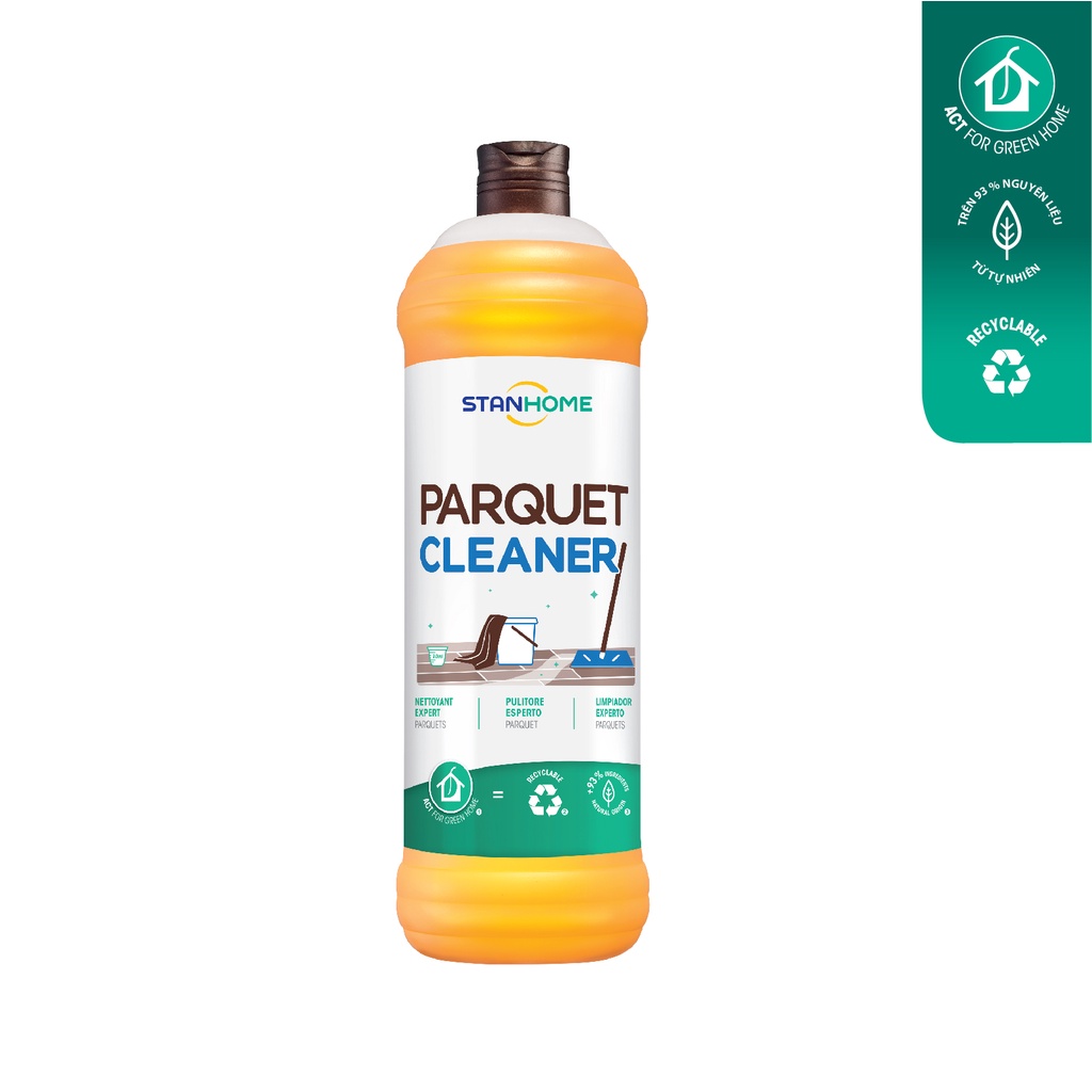 Nước Lau Sàn Gỗ Chuyên Dụng STANHOME Parquet Cleaner Khô Nhanh Không Cần Lau Lại Với Nước 1000ML