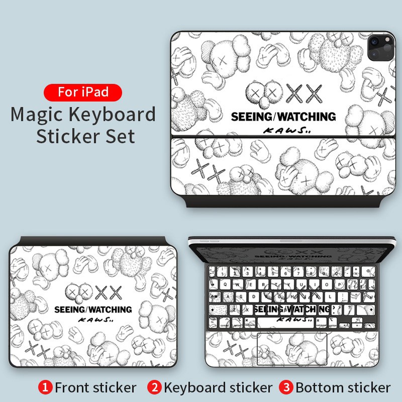 Suitable For Magic Keyboard Skin Sticker 2022 IPad Pro4 11 inch ipad pro 6 12.9 ipad air 4/5 10.9 Tablet sticker full Decal Protective Keyboard Cover 2022/2021 protective anti-scratch film