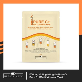 Tặng 3 miếng mặt nạ vitamin c tổng hợp pure c+ mediskinbyc 25ml