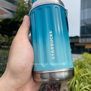 [Chính hãng] Bình Giữ Nhiệt Starbucks Gradient Retro Blue 355ml