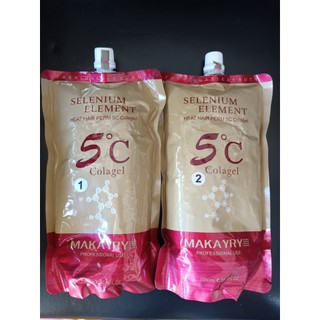 Thuốc Uốn Nóng Tóc Thơm 5C Colagen Makayry 1000ml x2
