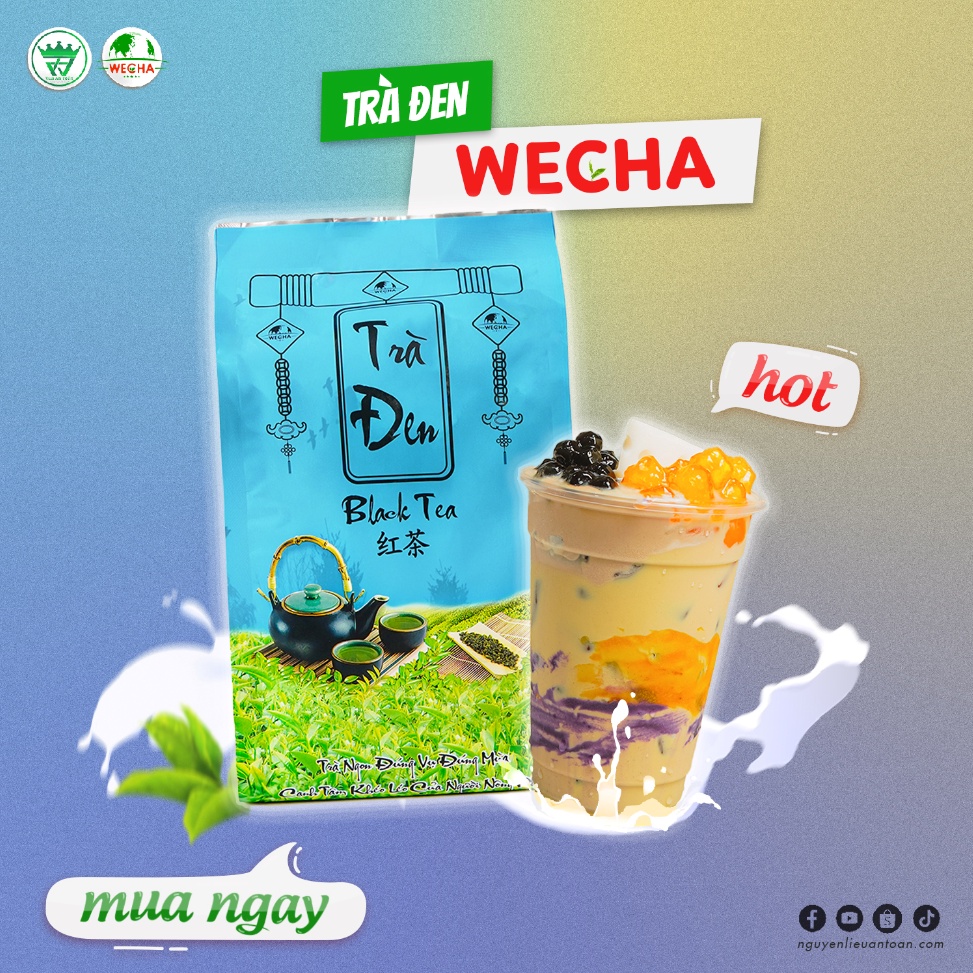 Trà Đen Số 9 Loại 1 Wecha 500gr - Black Tea, Pha Trà Sữa, Trà Uống Hằng Ngày