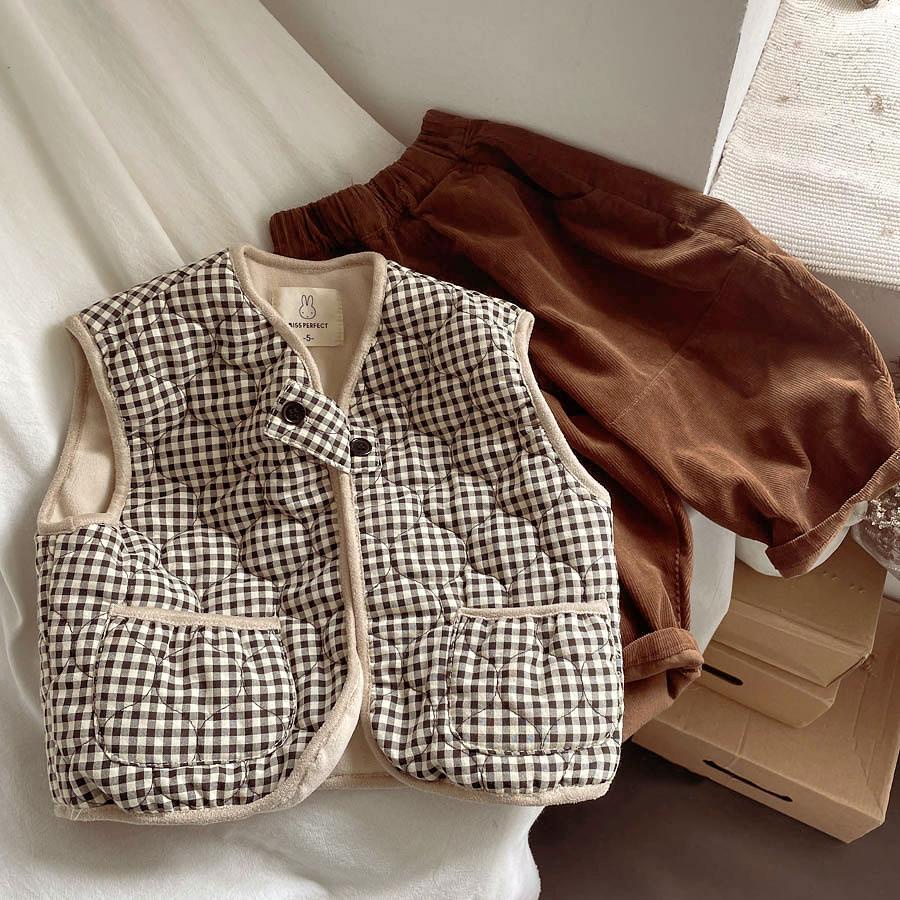 Áo Vest Kẻ Sọc Caro Đen Tinh Tế Thời Trang Thu Đông 2021 Cho Nam Và Nữ