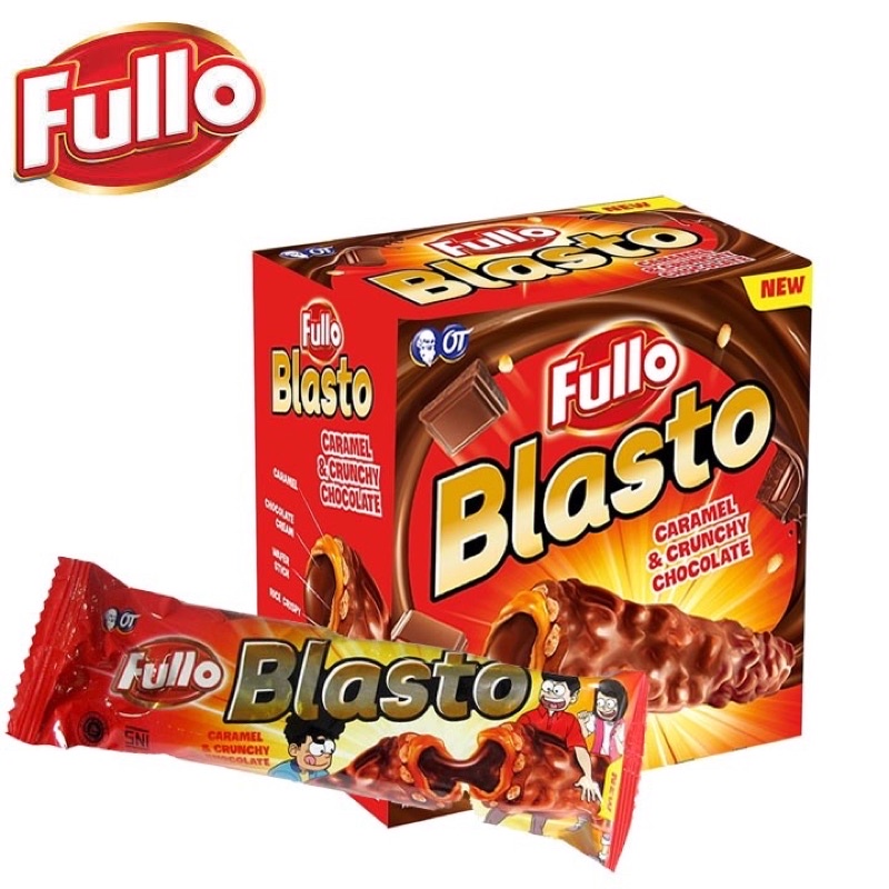 (Date 27/3/24) Xốp socola Fullo Blasto hộp 15 cây