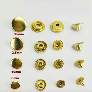 Cúc bấm chất liệu đồng, niken (10 bộ)