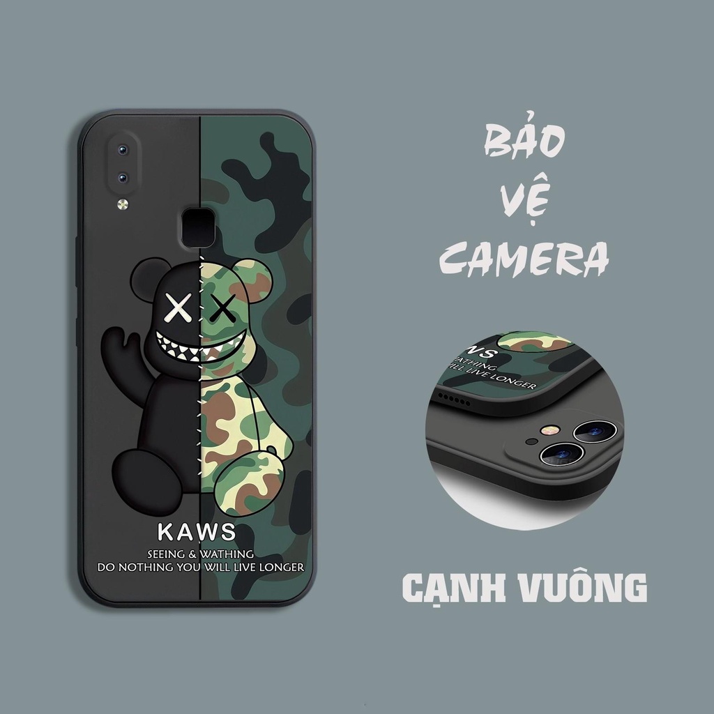 Ốp lưng Vivo V9 / V9 Youth / Y85 / Y89 / Z3x / Z1 / Z1i / Z1 Lite / Nex A in hình gấu cool ngầu