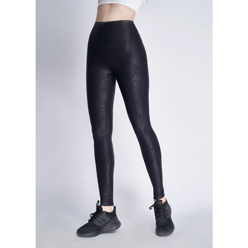 Quần Ánh Kim Yoga Gym màu Đen Tapan