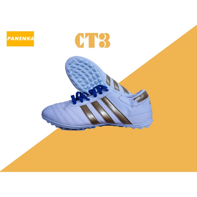 Giày Bóng Đá, Giày CT3 chính hãng loại 1, giày 3 sọc  Đế Nhựa Dẻo, Gót Da mềm, Mix từng màu dây đẹp