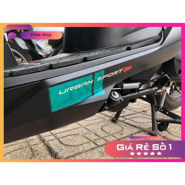 FREE SHIP + QUÀ TẶNG Tem rời Vario Malay xanh ngọc dán xe đen chất liệu Crom cao cấp