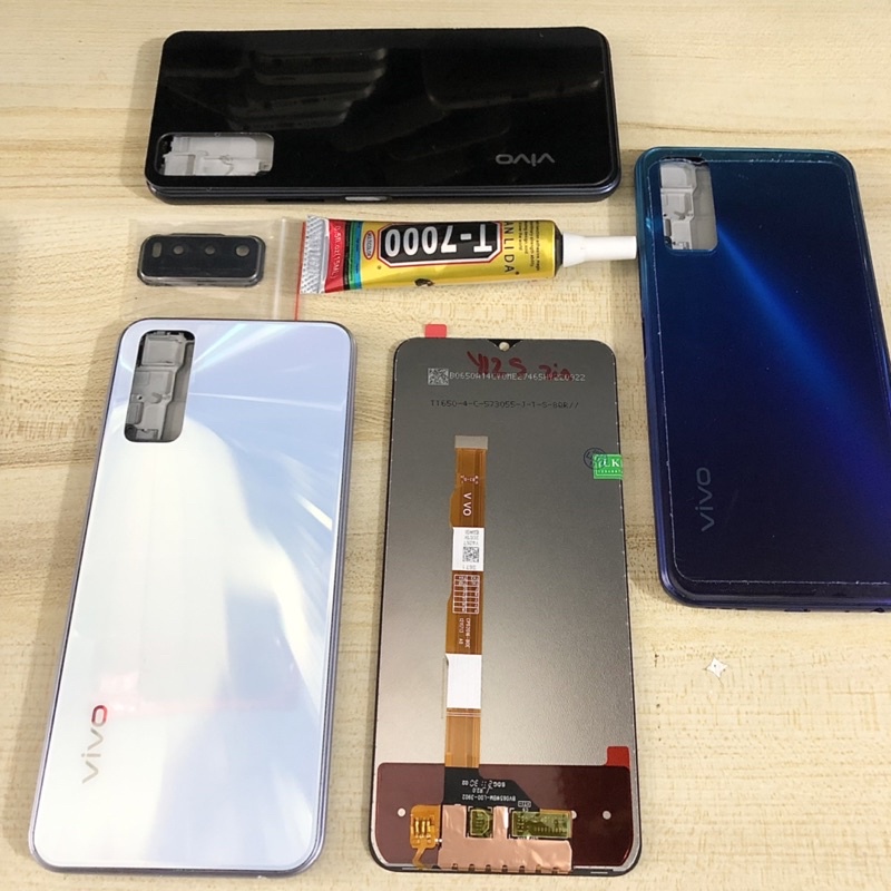 Combo Màn Hình + Bộ Vỏ Vivo Y20/ Y12s / Y20s Zin Hàng Cao Cấp.( Tặng keo dán )