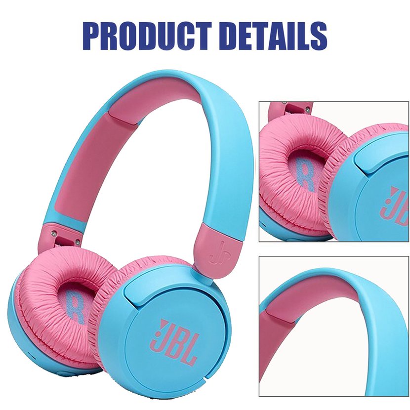 【giao hàng hôm nay>>>JBL JR310BT Wireless Headphone 5.0 Deep Bass Sound Learning Head Mounted Headset With Mic Noise Reduction Earphone