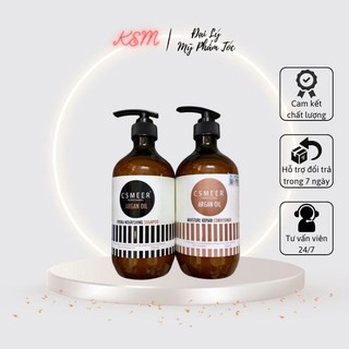 [CHÍNH HÃNG] BỘ DẦU GỘI XẢ PHỤC HỒI HƯ TỔN CSMEER - Argan Oil Hydra Nourishing 500mlX2