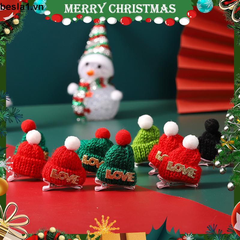 🎄🎄Kẹp Tóc Hình Nón Len Giáng Sinh Dễ Thương
