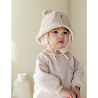 Happy Prince Mũ lông gấu cho bé Hàn Quốc