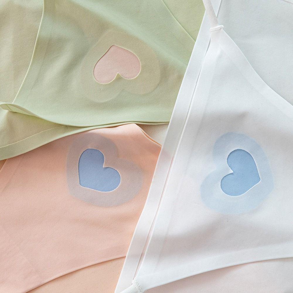 CLEOES Quần Lót Lưới Cotton Lụa Co Giãn Họa Tiết Trái Tim Gợi Cảm Cho Nữ