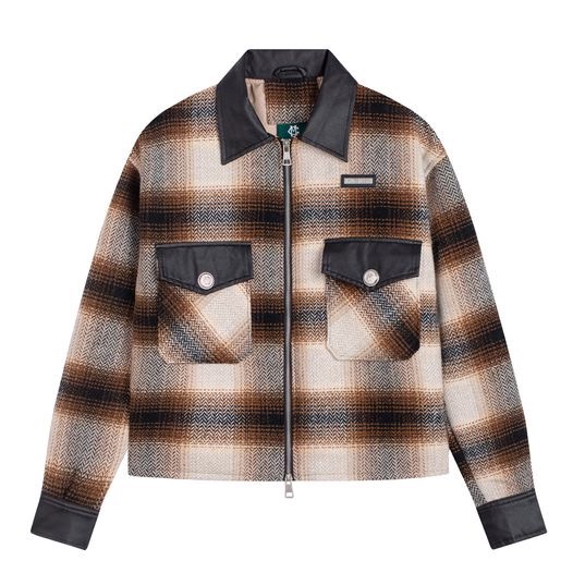 Áo khoác MIKENCO TARTAN WOOL OVERSHIRT