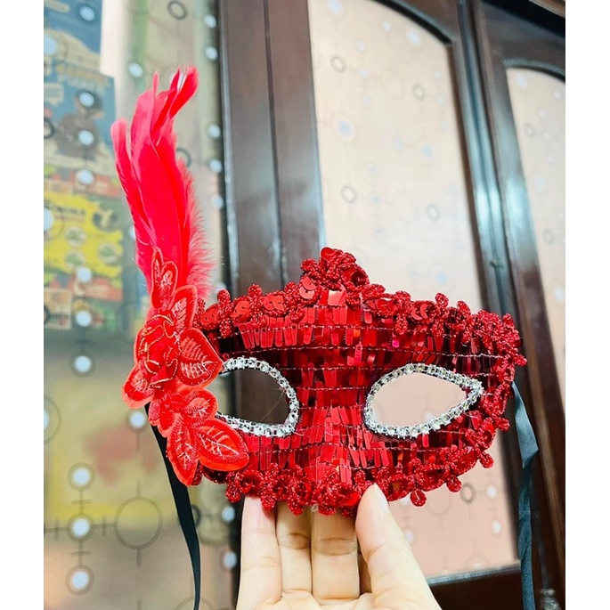 Mặt nạ hoá trang haloween nửa mặt / mặt nạ cosplay