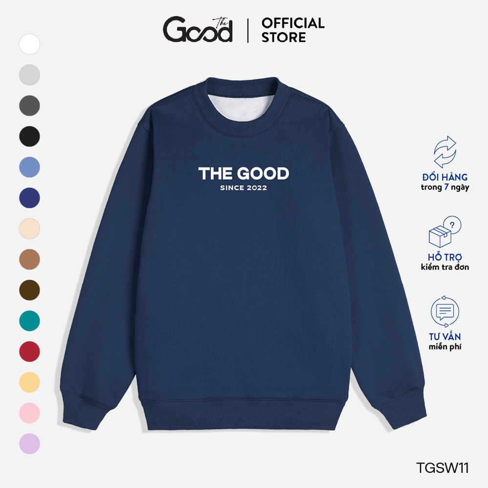 Áo Sweater Unisex Thiết Kế THE GOOD/ Basic Sweater