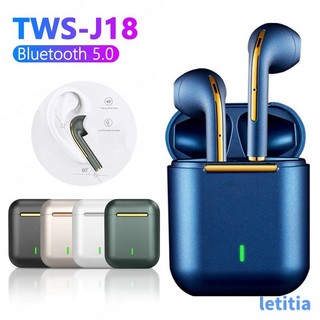 Tai nghe nhét tai j18 tws bluetooth 5.0 và phụ kiện