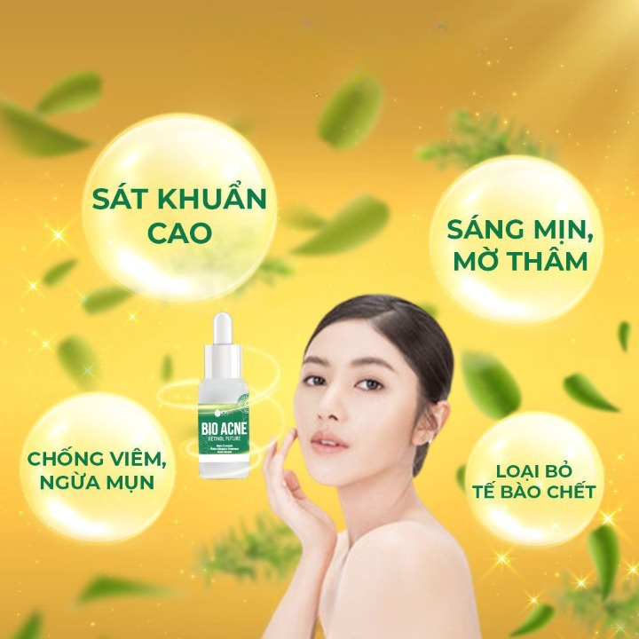 Serum Bio Acne Ova giảm mụn mờ thâm lành tính chiết xuất thiên nhiên 15ml