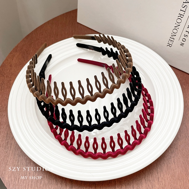 Băng Đô Nhung Chống Trượt Thời Trang Hàn Quốc Cho Nữ