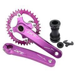 Bộ giò dĩa cốt rỗng xe đạp MTB kèm BB IXF 170mm không đĩa