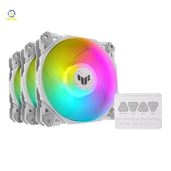 Fan Case Asus TUF GAMING TF120 ARGB 3IN1 White / Black  - Hàng Chính Hãng