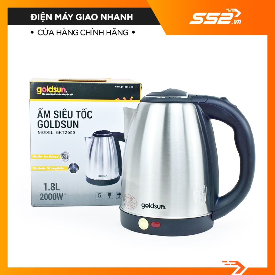 Ấm siêu tốc Goldsun GKT2605 - Hàng Chính Hãng