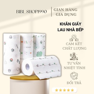 Cuộn giấy lau chùi đồ dùng phòng bếp đa năng màu trắng có thể giặt được - Cuộn lau tay có thể tái sử dụng