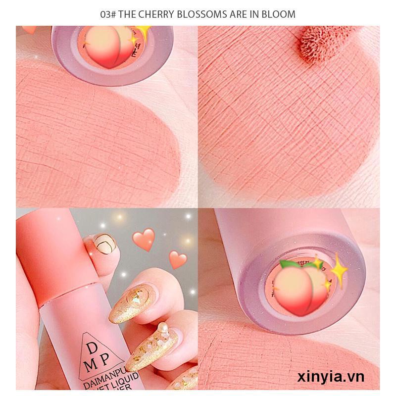 Má hồng dạng lỏng DAIMANPU tổng màu nude tự nhiên lâu trôi trang điểm chuyên nghiệp