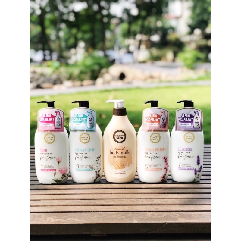 SỮA DƯỠNG THỂ HAPPY BATH BODY LOTION HƯƠNG NƯỚC HOA DƯỠNG ẨM MỀM MỊN SÁNG DA HÀN QUỐC 450ML