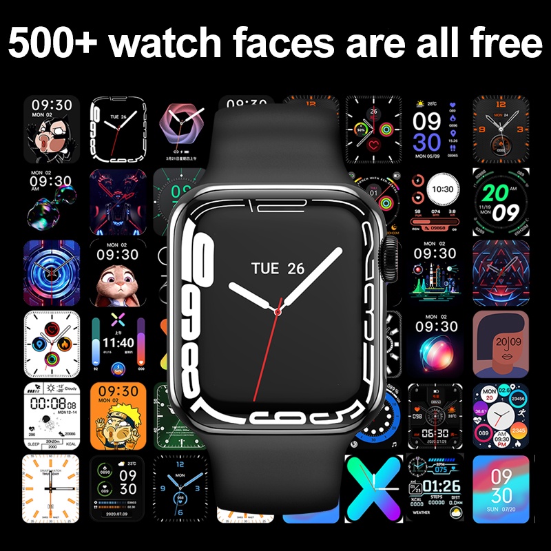 Đồng Hồ Thông Minh S7 IW7 MaX Màn Hình 1.9inch Màu Đen Bằng Thép Không Gỉ Hỗ Trợ Giọng Nói NFC Alipay