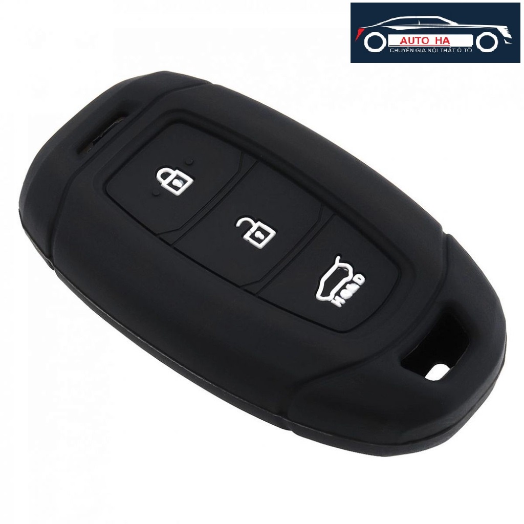 Vỏ bọc chìa khóa silicon cho oto hyundai kona, santafe, accent bản đủ