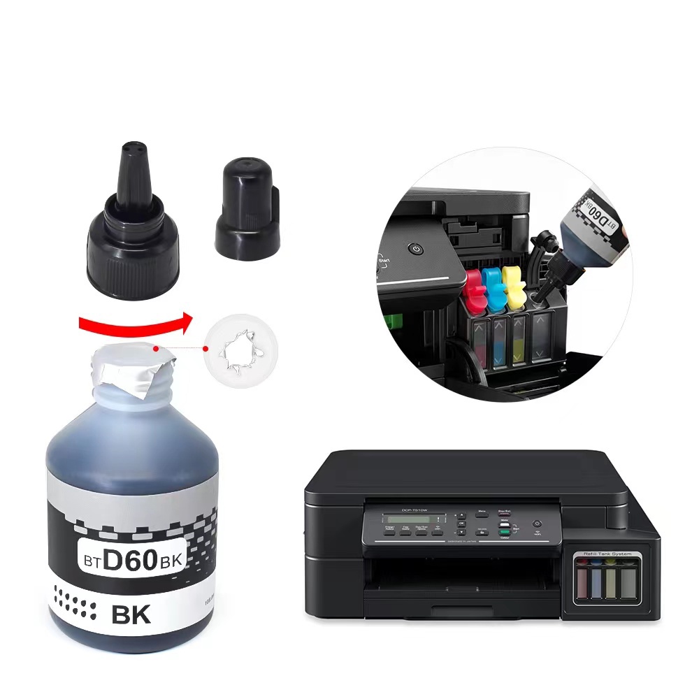 Mực in Brother dùng cho máy in phun Brother T310, T510W, T710W, T810W, T910DW, T4500DW, T4000DW - Hàng Chính Hãng