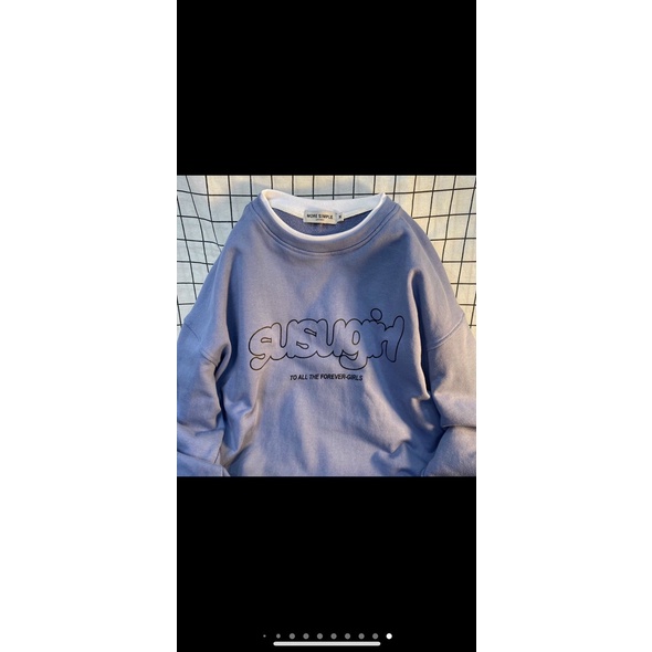 Áo khoác nam nữ nỉ ngoại ko nón sweater in sugus