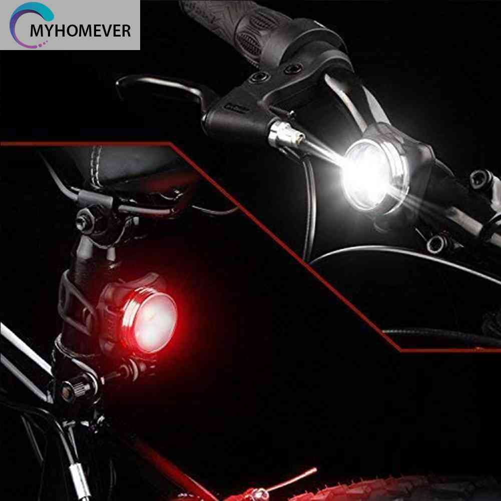 Đèn Pha + Đèn Hậu Cảnh Báo An Toàn Sạc USB 3 Chế Độ Cho Xe Đạp