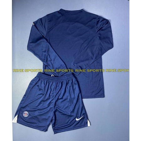 Bộ áo bóng đá PSG sân nhà dài tay hàng Thailand mùa giải 2022 – 2023 giống thi đấu 99%