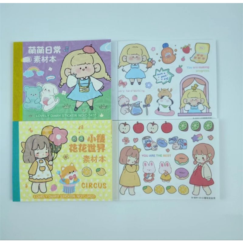 Sổ sticker rất cute 14 trang size 11cm siêu rẻ đẹp mã C-3438