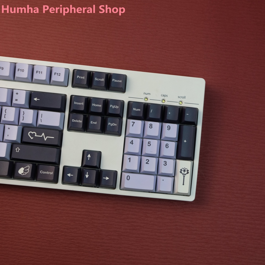 Bàn Phím Cơ Humha Tenshi 140 Phím Chất Liệu PBT Nhuộm Màu Xinh Xắn