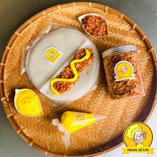 Combo bánh tráng phơi sương 500g + 250g muối tôm hành phi🐣100g bơ trứng gà🐣ăn vặt trang zé lòu