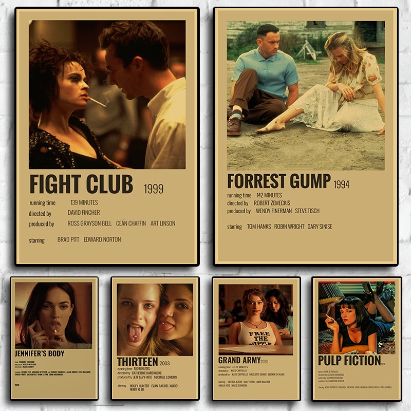 Poster Phim Forrest Gump Jennifer &#Tranh CuộN Treo TườNg 39; s Body Fight Club