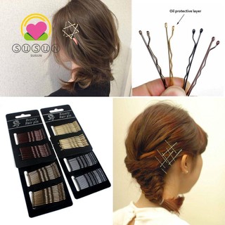 (Hàng Mới Về) 1 Bộ 24 Kẹp Tăm Kim Loại Nhiều Màu Thời Trang Cho Nữ