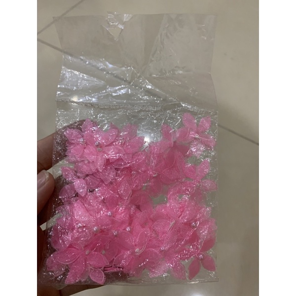 Hoa voan kết áo 5 cánh 2 lớp