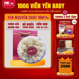 [XƯỞNG YẾN] 100g Yến Viên Baby Nguyên Chất Nha Trang Không Tẩy Trắng - Yến Sào Chính Hãng INest