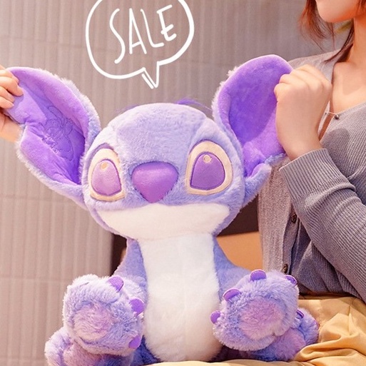 Stitch Tím , Gấu Bông Stitch Cute Pastel Dễ Thương Sang Trọng Size Nhí 35Cm, 55Cm