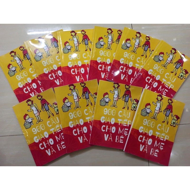 900 câu giao tiếp cho mẹ và bé - khổ A5- kèm link mp3